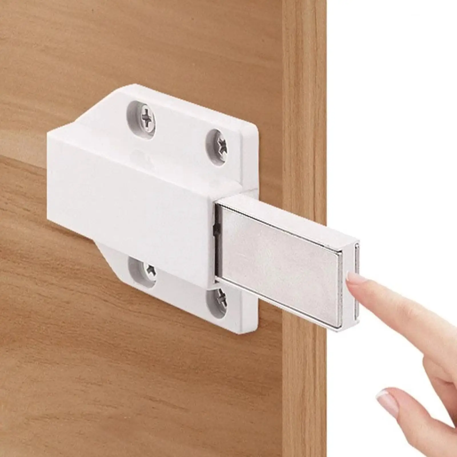 Door Catch for Kitchen Cabinet, Strong Cupboard Closures for Cabinet Latches Cabinet Closer