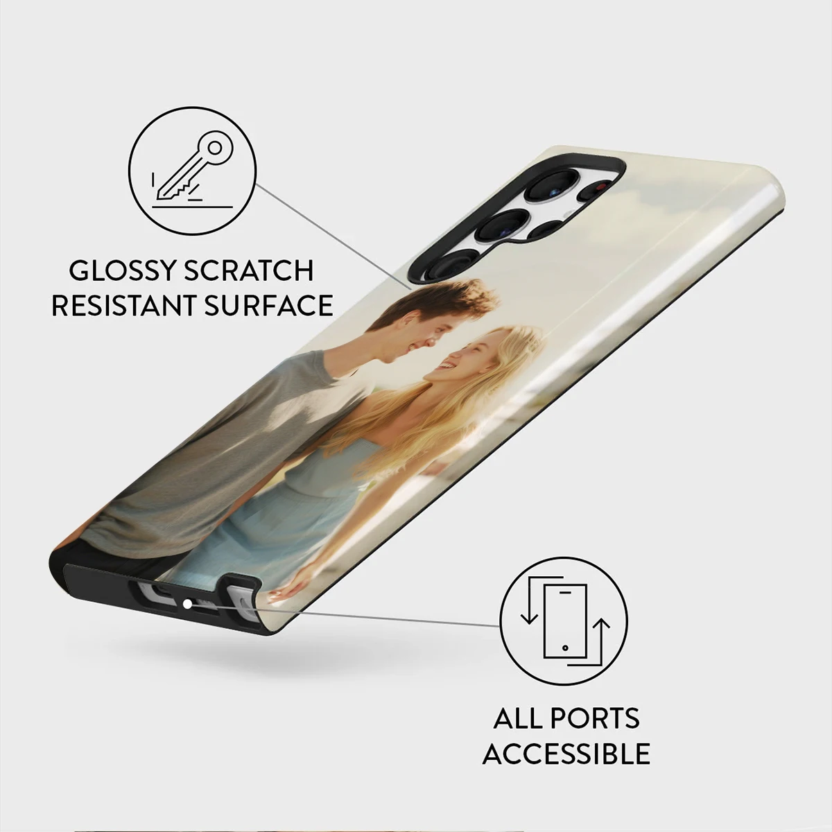Personalized Double-Layer Back Cover - Custom Photo Phone Case