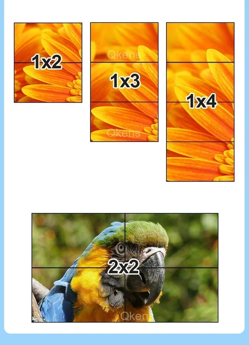4k 2x2 HDMI   Ʈѷ 4 ä TV  ö̼ 1X2 1X4 2x2 1x3 3x1 Ƽ ũ  μ ÷  ÷