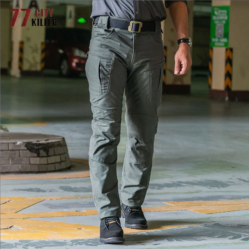 Men Tactical Pants Waterproof Wear-resistant SWAT Combat Military Trousers Male Multi-Pockets Climbing Joggers Mens Cargo Pants military cargo pants cargo pants