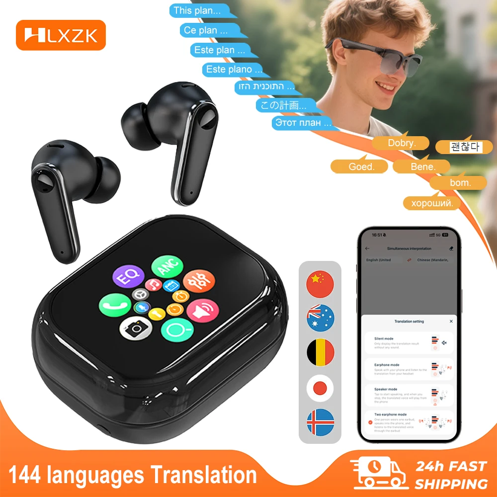 Wireless Noise Cancelling Earbuds with Real Time Translation