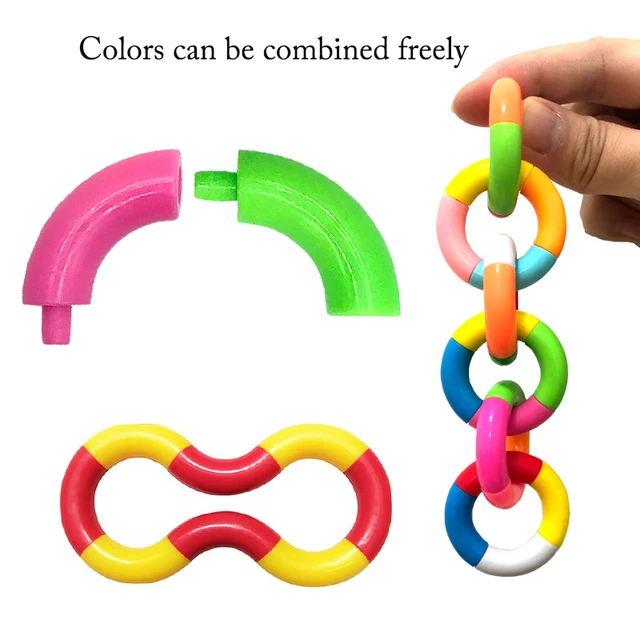 Kids Pop Twisted Ring Magic Figet Trick Rope Creative DIY Winding Leisure  Education Stress Relief for Adults Sensory Toys