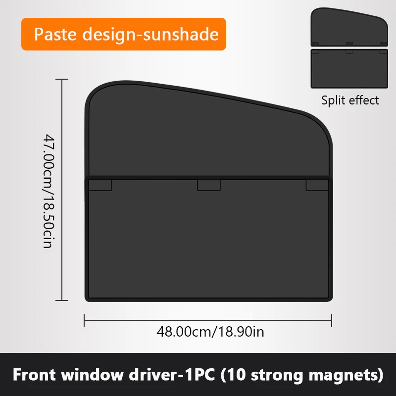 Enhanced Magnetic Car Sunshade Cover with UV Protection and Thicken Middle Paste Design