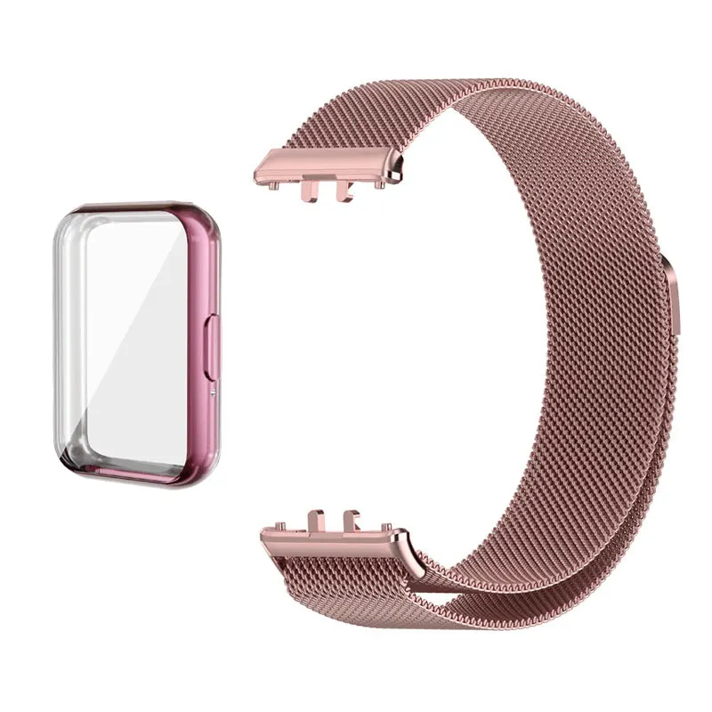 Milanese Magnetic Loop Metal Strap with TPU Case Screen Protector
