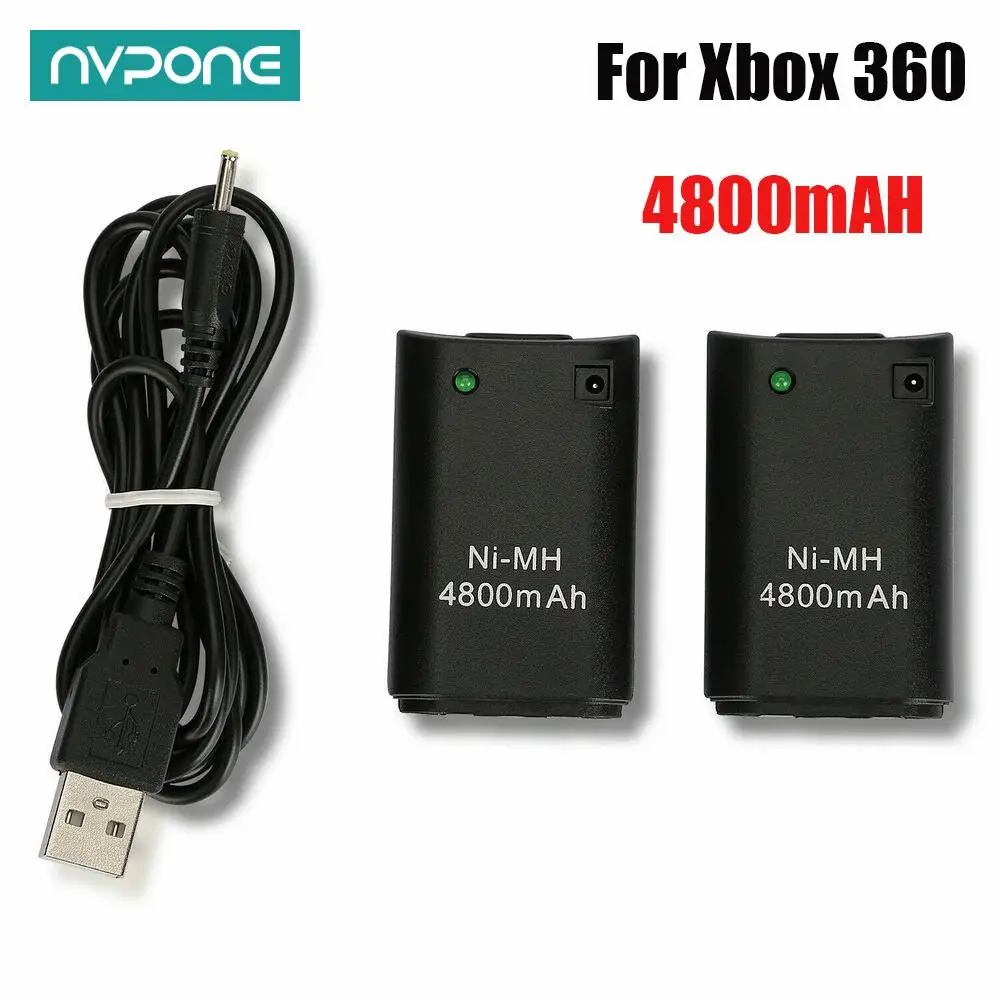 4800mAh Rechargeable Battery For Xbox 360 Wireless Controller For Xbox