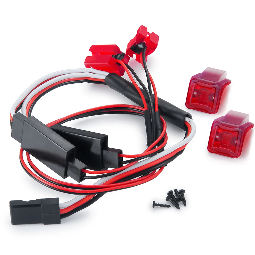 Liens De Châssis Surélevés Pondérés Pour SCX24 Gladiator - Haute Dégagement, Couleur Noir/rouge/titane