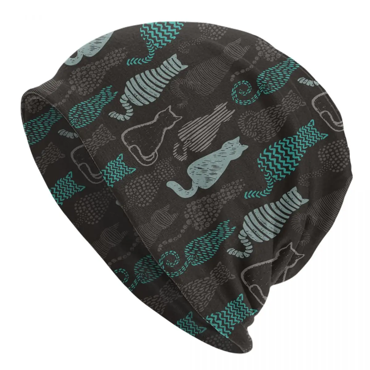 

Cat Skullies Beanies Hat Cute Animal Hip Hop Unisex Street Cap Warm Multifunction Bonnet Knitting Hats