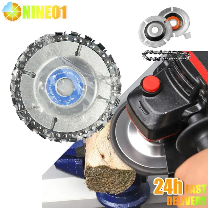 

Диск для резьбы по дереву 4/5 дюйма, резьба по дереву для использования с угловыми шлифовальными машинками 4/5 дюймов, диск с круглой цепью, инструменты для резьбы по дереву