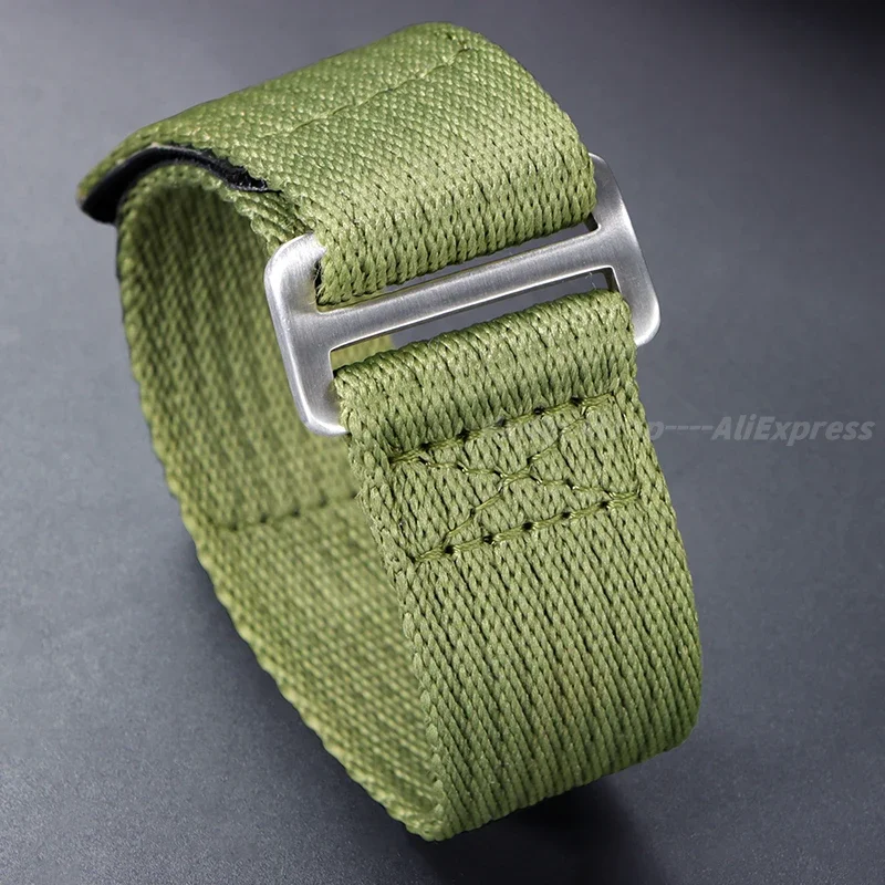 Nylon Canvas Watch Strap - Military Sports Style, Unisex Replacement Wristband