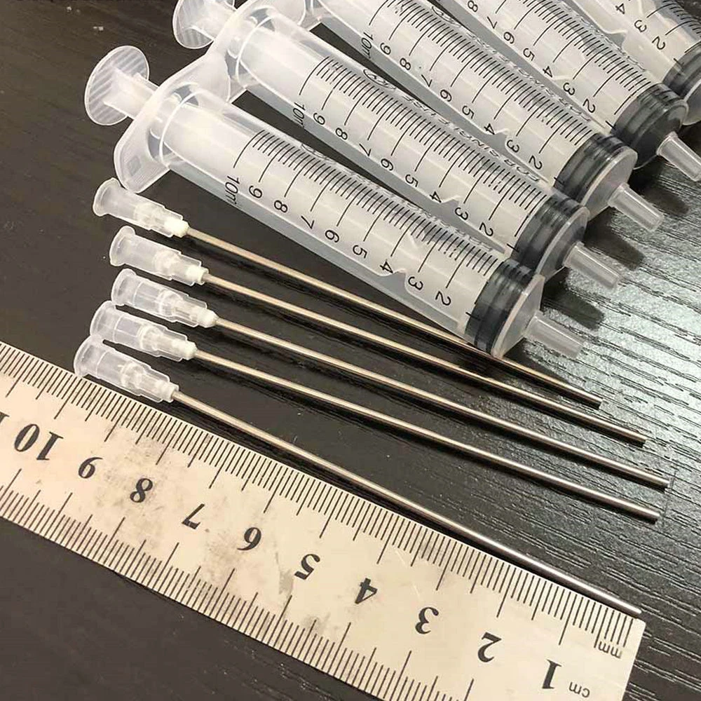 5pcs Add The Ink Tool 10ml Syringe Injector For Refilling Ink Ciss Ink Cartridges With 10cm Long