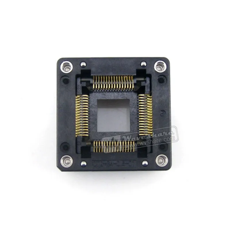 

QFP64 TQFP64 LQFP64 PQFP64 Enplas OTQ-64-0.8-01 QFP IC Test Burn-In Socket 0.8mm Pitch