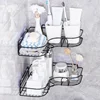 Hole-Free Bathroom Storage Rack Toilet Toilet Wall-Mounted Tripod Bathroom Sink Wall Storage Rack 1