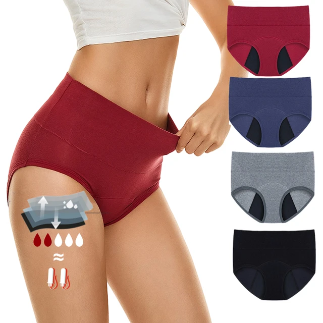 Panties For Menstruation Cotton Menstrual Panties High Waist 3