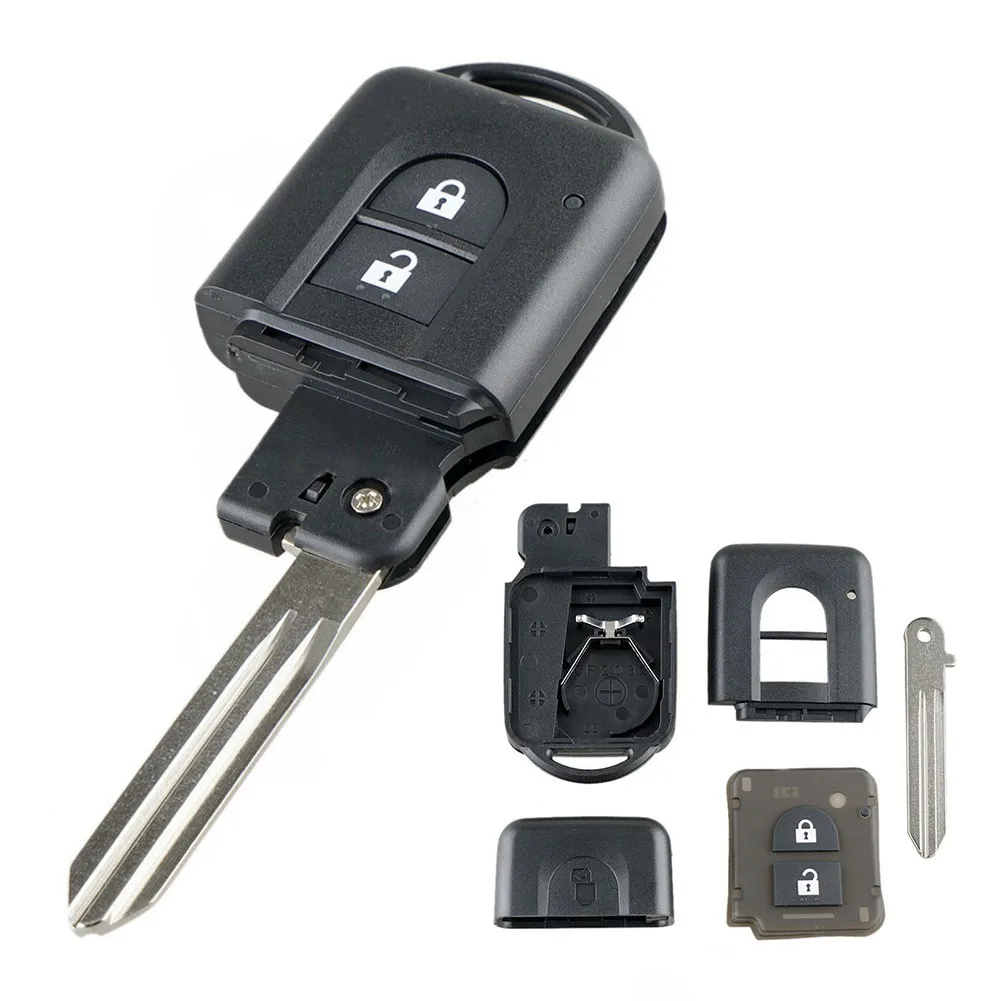 

2 Button Remote Key Fob Case Shell Service Repair Kit Uncut For Nissan Micra Xtrail Qashqai Juke Note Navara Pathfinder