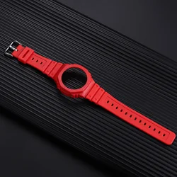 Resin Strap Watch Case for Outdoor Sport - Unisex Watch Accessories (Red)