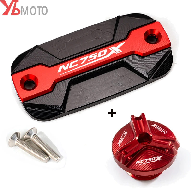 MotorcycleAluminumBrakeFluidReservoirCoverOilFillerCapFor