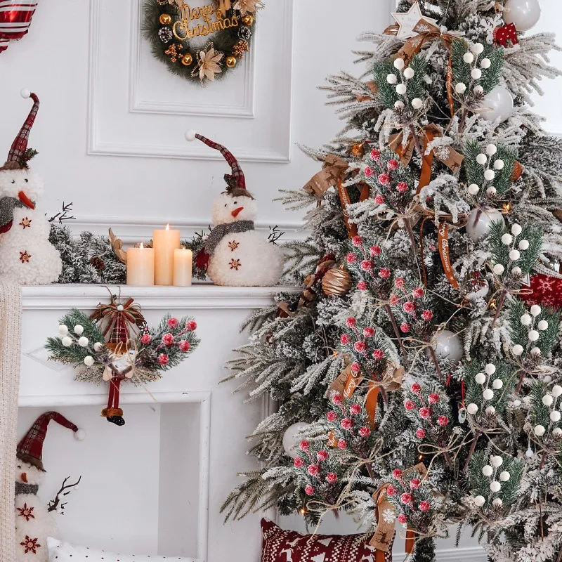 Artificial Christmas Berry Branches For Holiday Wreath Decor_voghion.com