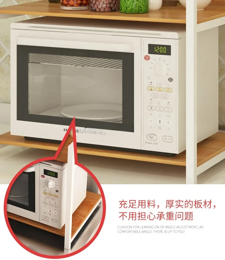 Mordern MDF Microwave Shelf Stand Small Kitchen Furntiure Appliances Storage Rack Holder Space Saver