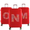 Travel Luggage Covers Suitcase Cover Protector Reusable Washable 18-32inch Text Letter Printed Pattern Series Travel Accessories 1