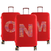 Travel Luggage Covers Suitcase Cover Protector Reusable Washable 18-32inch Text Letter Printed Pattern Series Travel Accessories 1