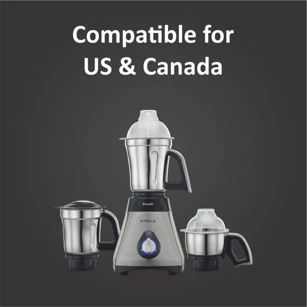 Mixer Grinder, 13 x 8.6 x 12.5 inches, Black, Silver 5