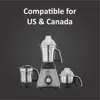 Mixer Grinder, 13 x 8.6 x 12.5 inches, Black, Silver 5