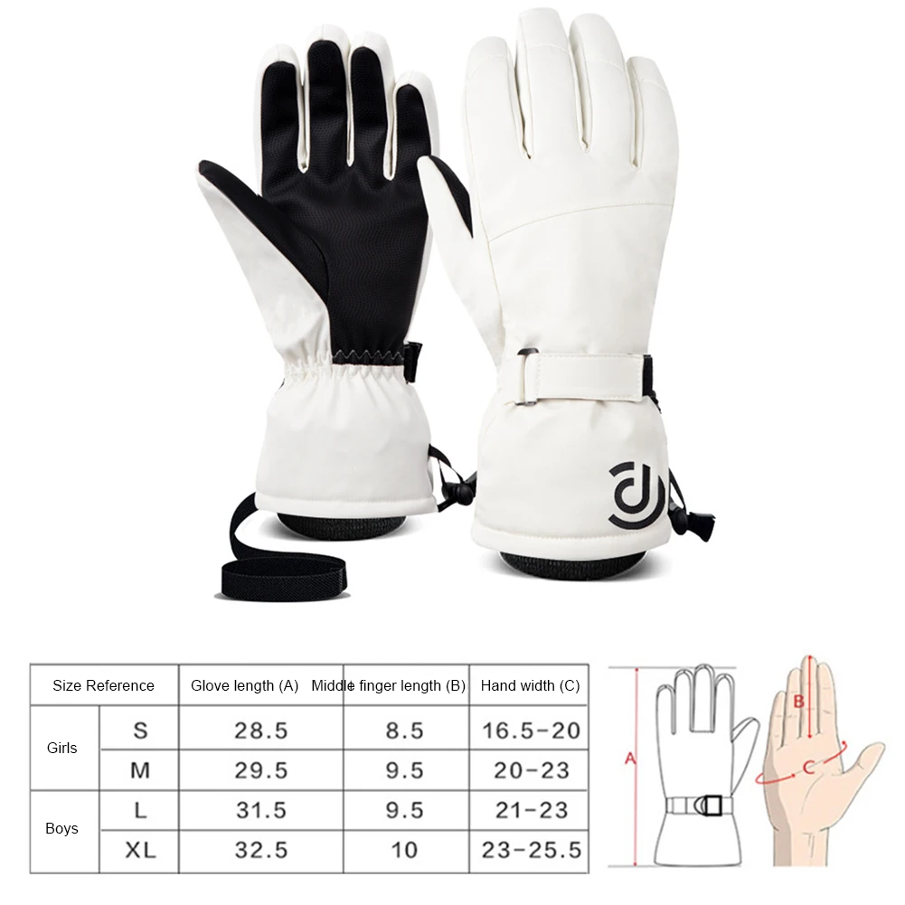 1Pair Men Women Ski Winter Warm Windproof Waterproof Touch-Screen Non-slip Snowboard Snowmobile Cycling Skiing Gloves_voghion.com