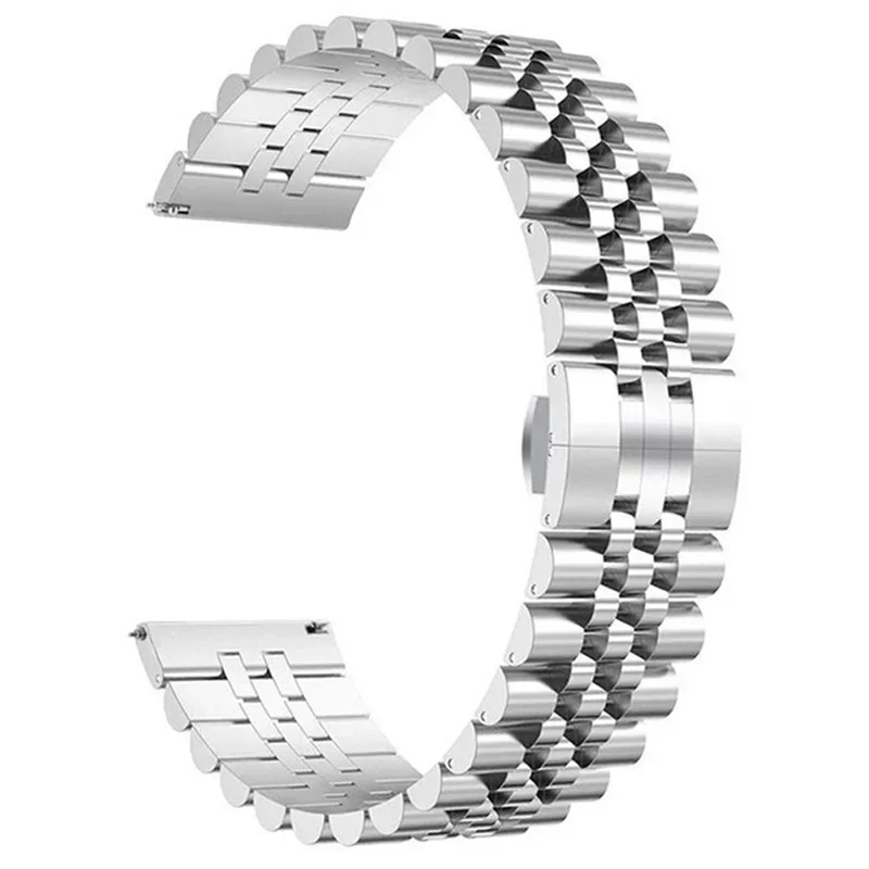 Luxury 22mm Stainless Steel Metal Watch Strap Bracelet