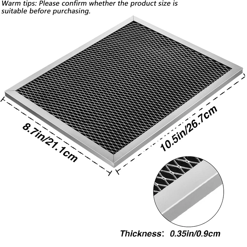 4 Pack Range Hood Filter 97007696 Aluminum Charcoal Combo Compatible with Whirlpool W10355450 Broan Nutone 6105C cooker hood filter range hood filter