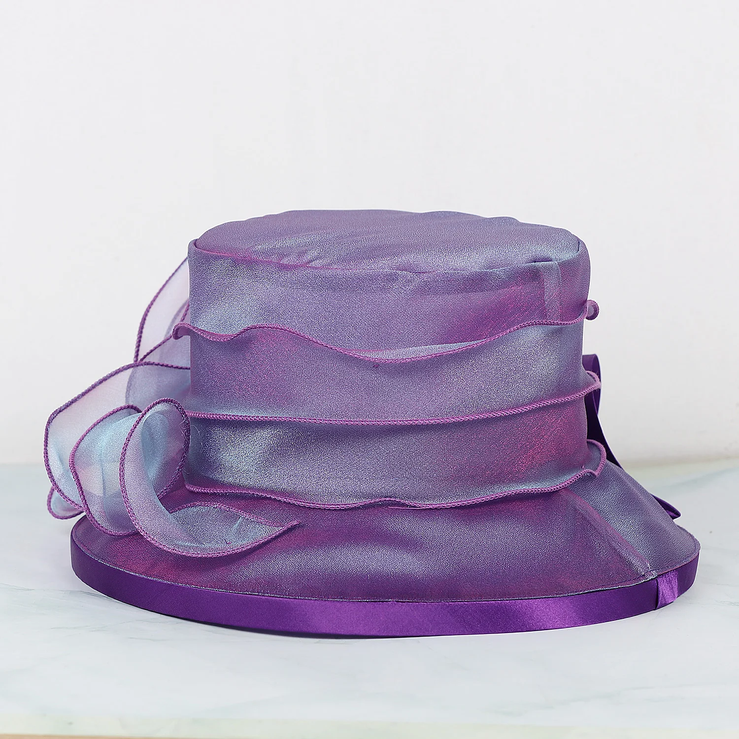FS Church Hats For Women Elegant Tea Party Derby Cap Flower Fascinators Wedding Cap