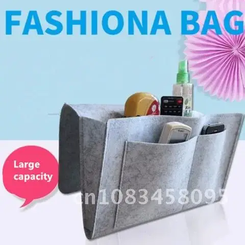 

Bedside Organizer Hanging Caddy New Bed Holder Pockets Sofa Pockets Book Felt Bed Holder Pockets Organizer Storage