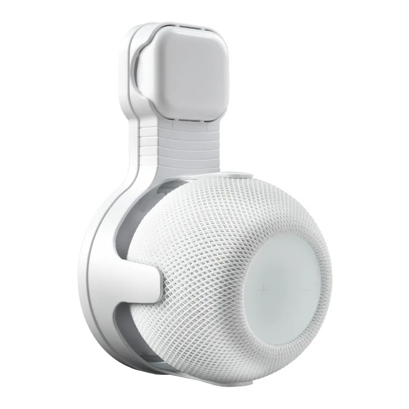Mensole A Muro Per Homepod Mini, Supporti A Parete Stabili Salvaspazio Senza Fili Disordinati-3-Bianco