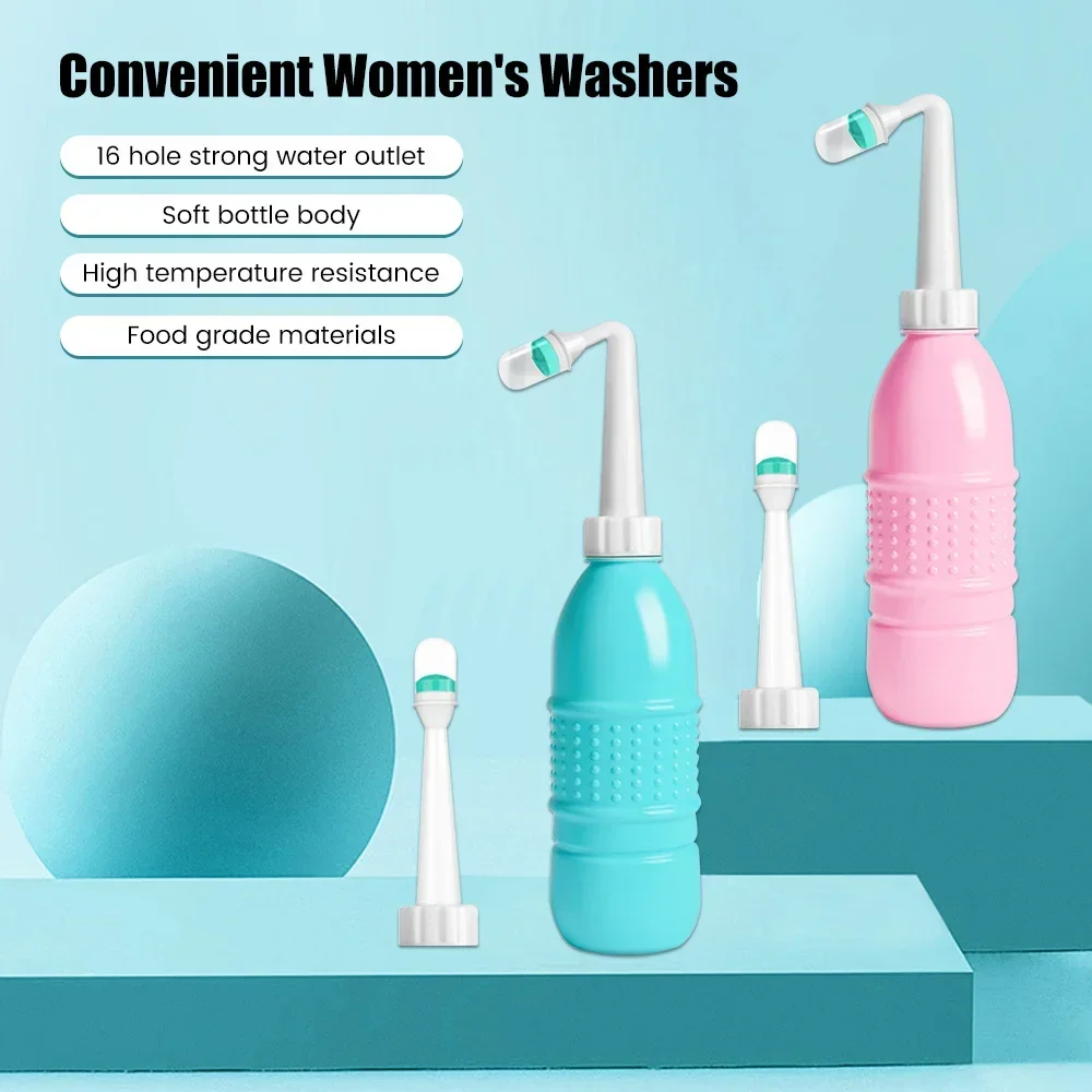 500ml Women Sprayer Personal Cleaner Hand Held Seat 500ml Toilet Bidet Tackle Hygiene Washing Travel EVA Portable Washing Bottle 2