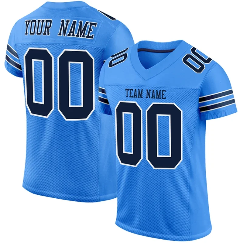 Customized Football Jersey for Men Series Personlized Team Football Short Sleeves Athletic Tee Shirts Unisex Top