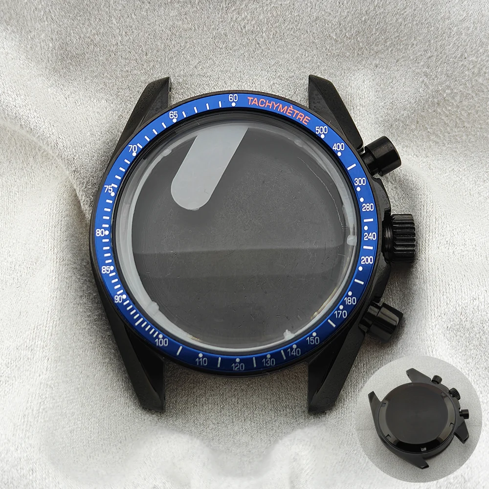 Elegant Moon Phase Chronograph Watch - 39.7MM, Stainless Steel, 20MM Strap-Compatible