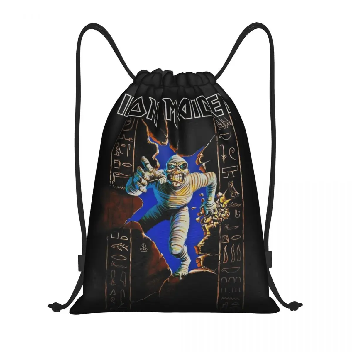 Custom Maidens Heavy Metal Pop Iron Zaino Con Coulisse Borse Uomo Donna Leggero Palestra Sport Sacks Sacks Per L'Allenamento
