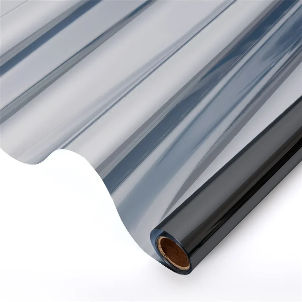 thumbnail image 1 of Película de aislamiento solar para ventanas, antideslumbrante, opaca, para vidrio, para balcón, transparente unidireccional, sombreado, 1 of 5