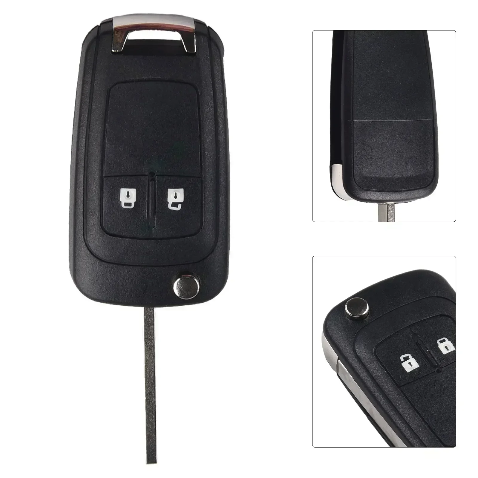 2-Button Car Folding Key Housing Replacement Folding Key For Opel Adam For Astra J Cascade Corsa E Karl Mokka