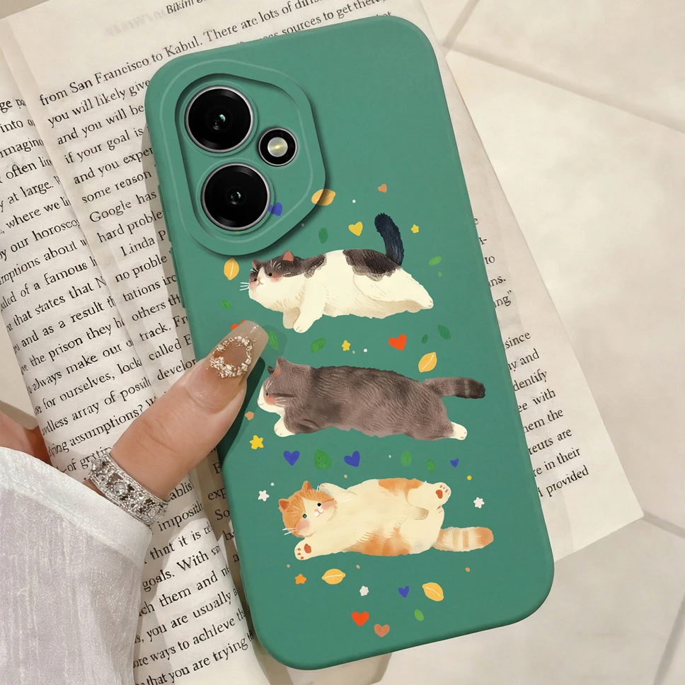 Fresh Watermelon Print Soft Liquid Silicone Anti-Slip Full Protection Phone Case