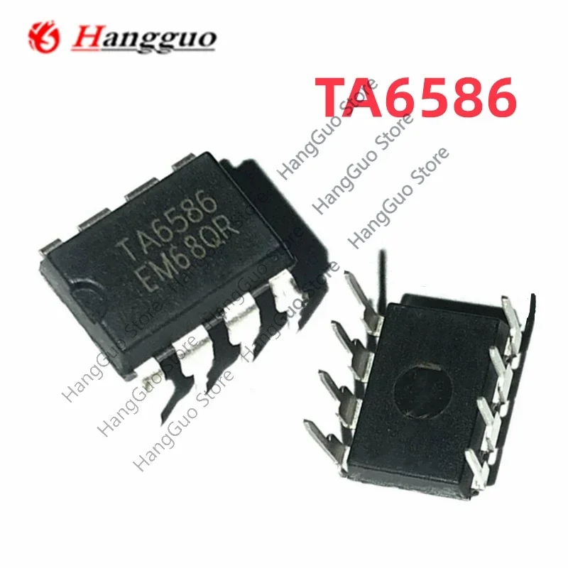 10 Pezzi Circuito Integrato TA6586 (DIP-8) - Nuovo, MTX-IC
