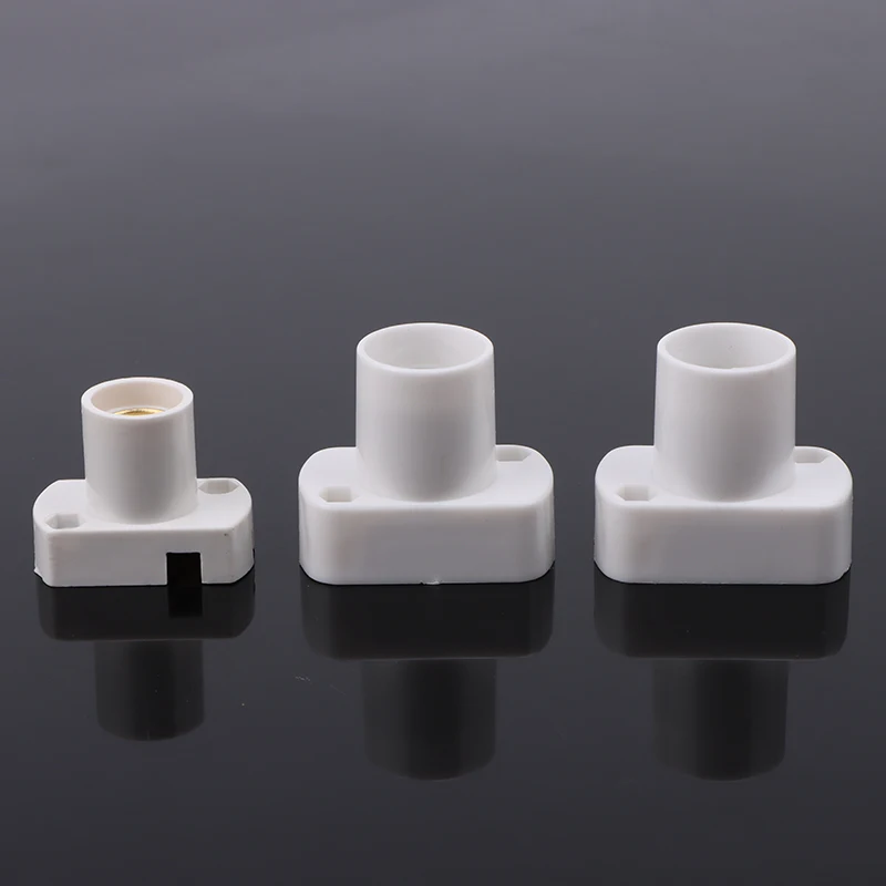 Description Picture 2 of item1Pc White Mini Screw Lamp Base E12 E14 E17 Supporto Lamp Holder Light Bulb Socket Holder Adapter Lamp Fixing Base Accessories