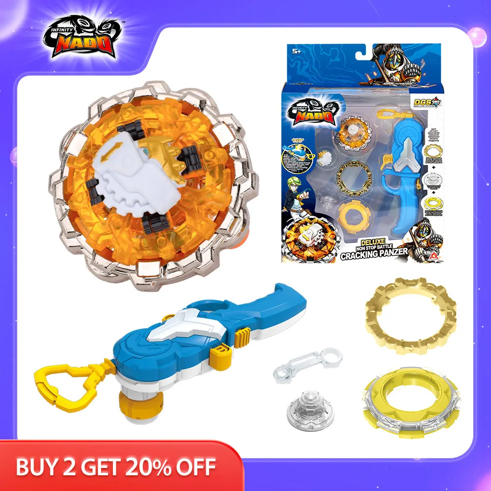 Infinity Nado 5 Deluxe Advanced Series Non Stop Battle Set Metal