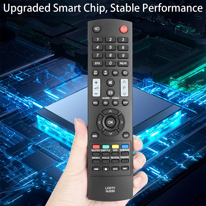 Télécommande De Rechange GJ220 Pour Téléviseurs Sharp Aquos LC-19/22LE320E - Noire - Neuf