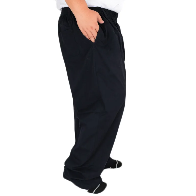 Plus size 8XL 11XL 13xl middle-aged men's summer thin elastic band high waist cotton casual trousers Dad oversize 9XL 8XL 7XL 5