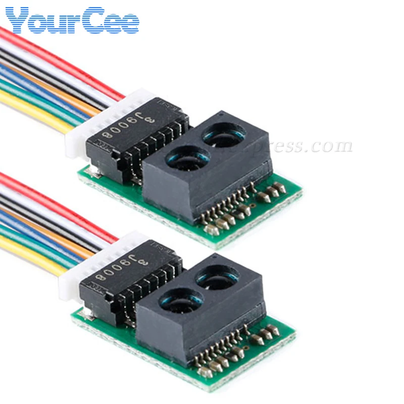 Sensori Di Distanza GP2Y0E03 - 2 Pezzi Con Cavo, 4-50 Cm, I2C E Uscita Analogica, Per Arduino