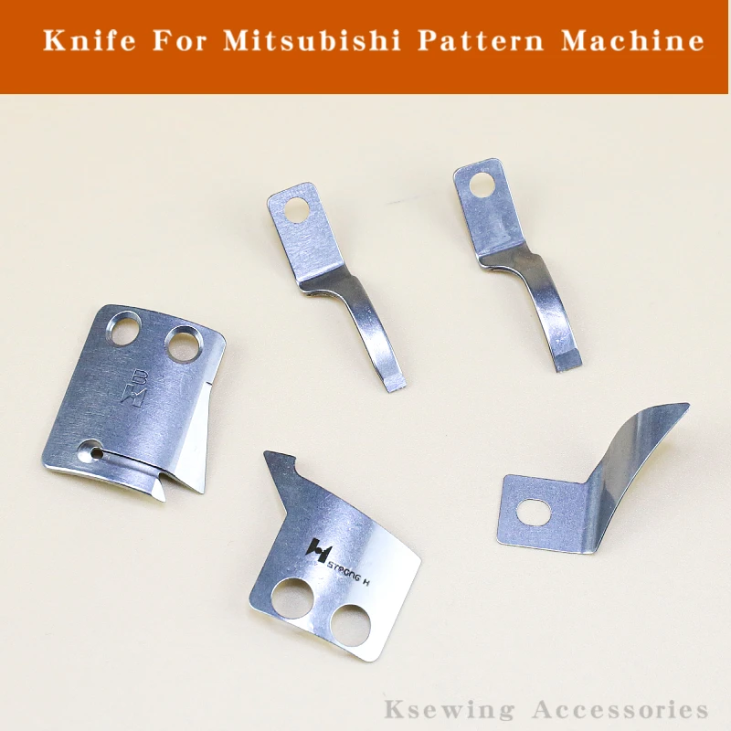 

Movable/Fixed Knife For Mitsubishi Pattern Sewing Machine Accessories Thread Blade Guide Guard PLK-2010 2516 3020 MF02A0834