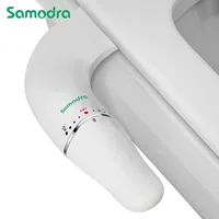 SAMODRA Ultra Slim Bidet Attachment for Toilet Seat - Dual Nozzle, Adjustable Water Pressure, Non-Electric Ass Sprayer 1