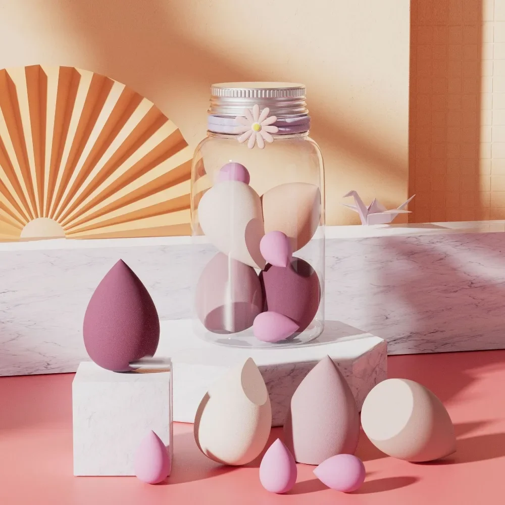 4/7Pcs Makeup Sponge Blender Beauty Egg Foundation Sponges Cosmetic Puff Powder Puff Women Make Up Accessories Beauty Tools 2