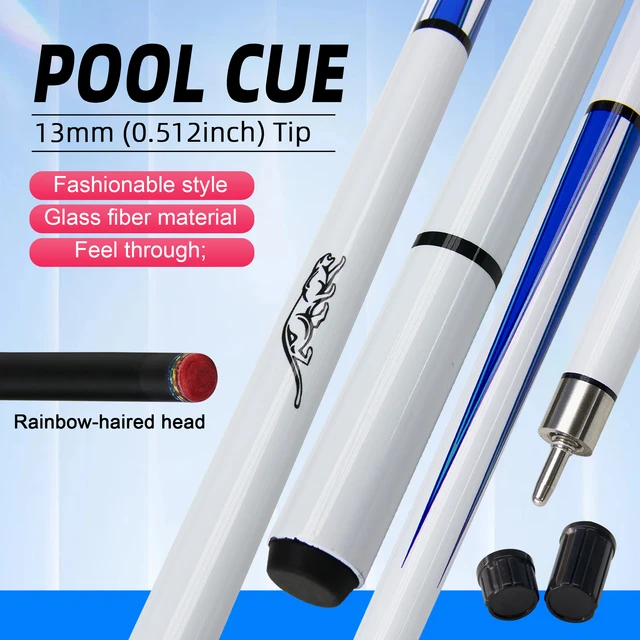 Shining White Leopard Pool Cue Carbon Fiber Glass Joint Protector Premium Rainbow Tip Smooth Grip Competitions and Gift Giving 1