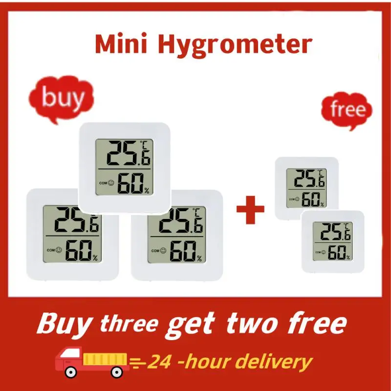 

Mini Hygrometer Home Electronic Intelligent Thermometer Bedroom Body Temperature Sensor Home Baby Room Air Humidity Meter